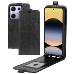 For Xiaomi Redmi Note 14S 4G Case with Card Slots Vertical Flip Leather Phone Cover