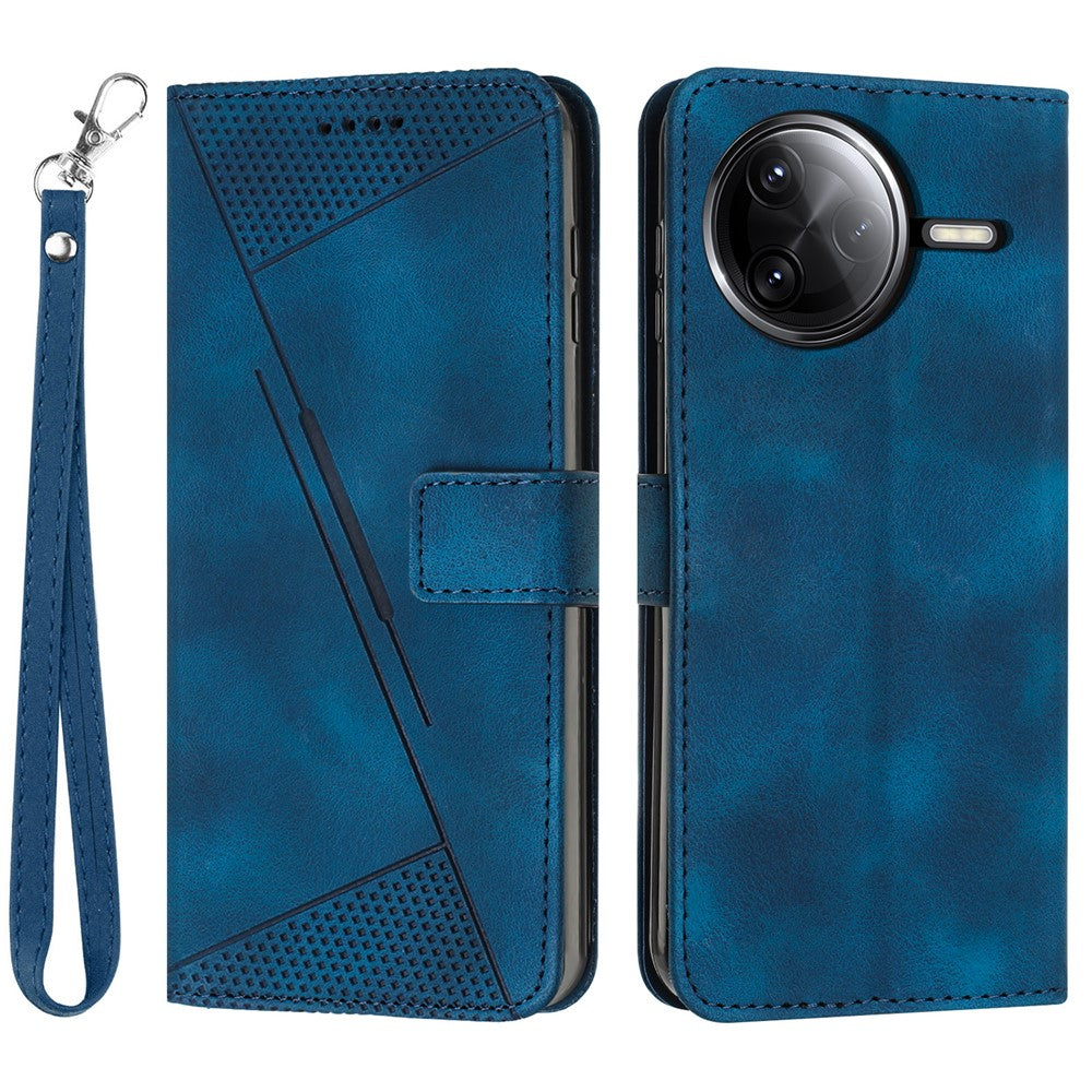 Leather Case for Xiaomi Poco F7 Pro 5G / F7 Ultra 5G / K80 5G / K80 Pro 5G Imprinted Triangle Phone Cover