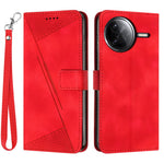 Leather Case for Xiaomi Poco F7 Pro 5G / F7 Ultra 5G / K80 5G / K80 Pro 5G Imprinted Triangle Phone Cover