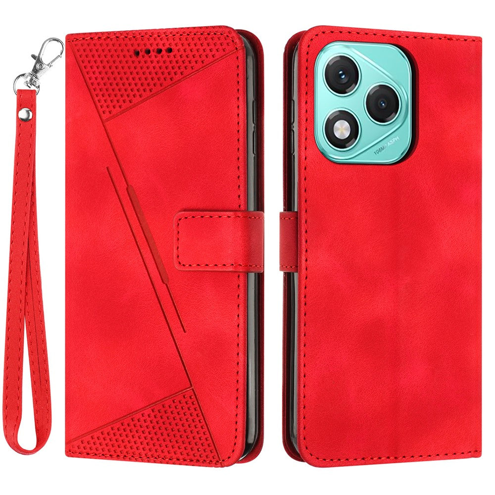 Leather Case for Honor 400 Lite 5G Imprinted Triangle Phone Cover