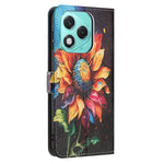 YX-2501 Pung Etui til Honor 400 Lite 5G Mønstertryk PU Læder Telefoncover med Snor