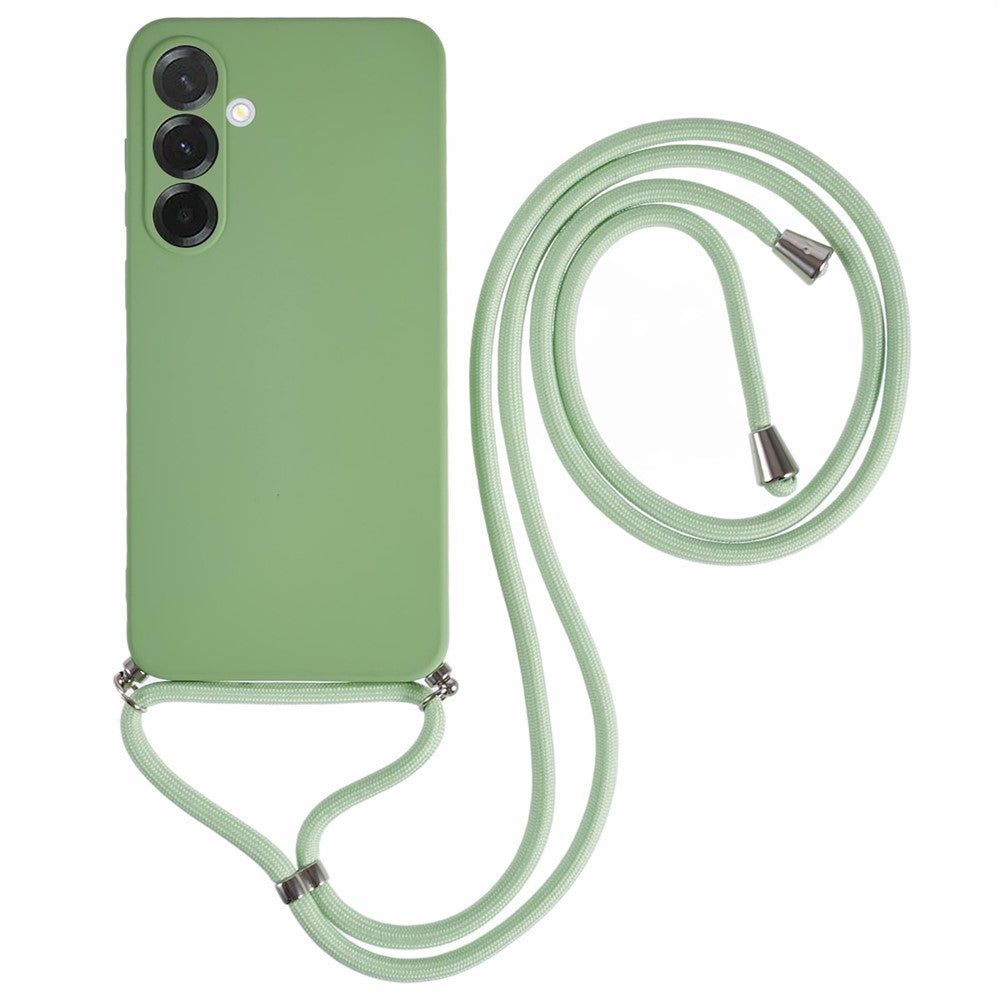 For Samsung Galaxy A26 5G Case Flexible TPU Fiber Lining Anti-Shock Crossbody Phone Cover
