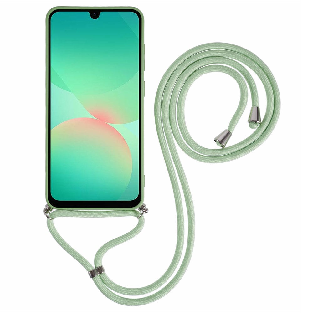 For Samsung Galaxy A26 5G Case Flexible TPU Fiber Lining Anti-Shock Crossbody Phone Cover