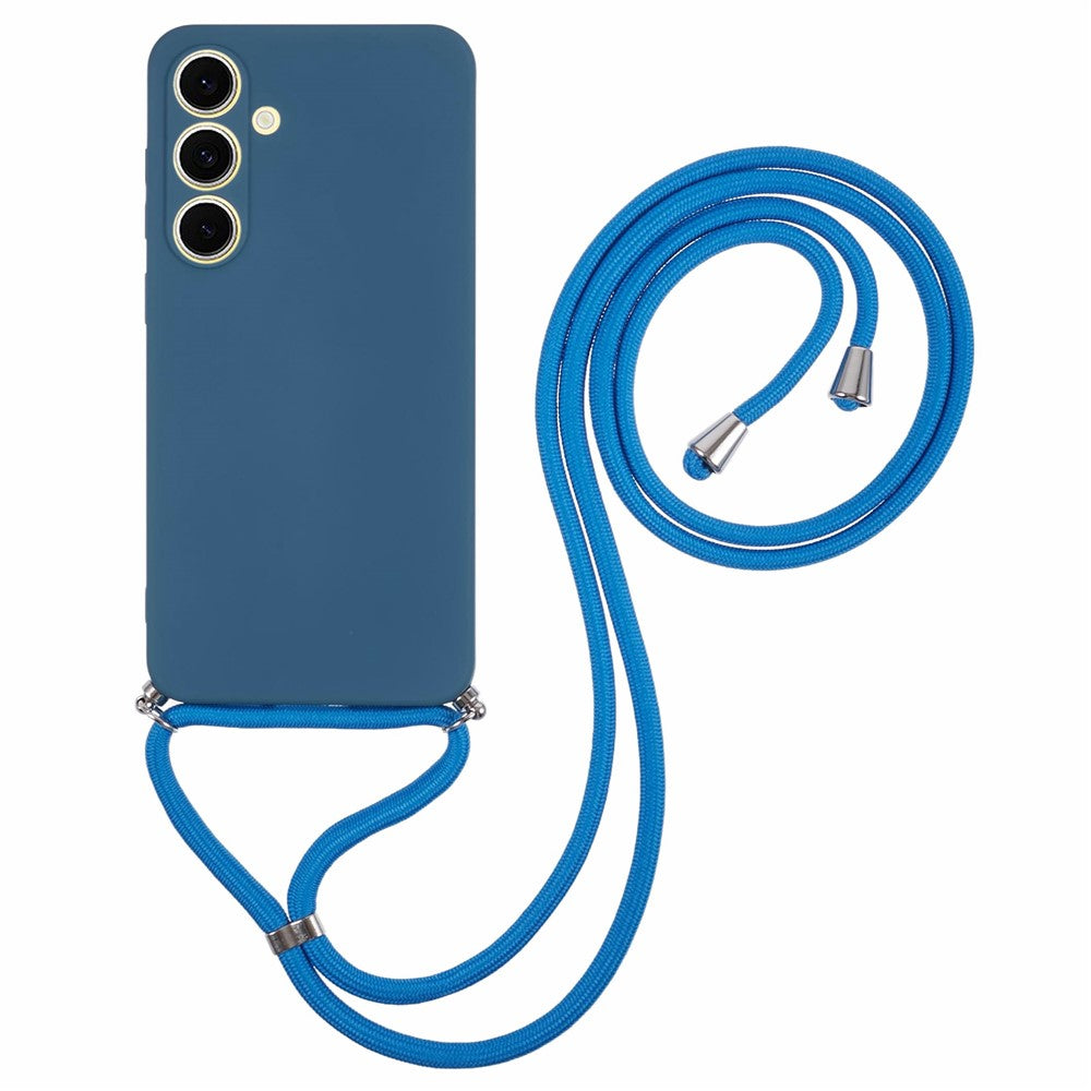 Samsung Galaxy A16 4G / 5G-cover Fleksibelt TPU-fiberfor Stødsikkert skulderrem-cover