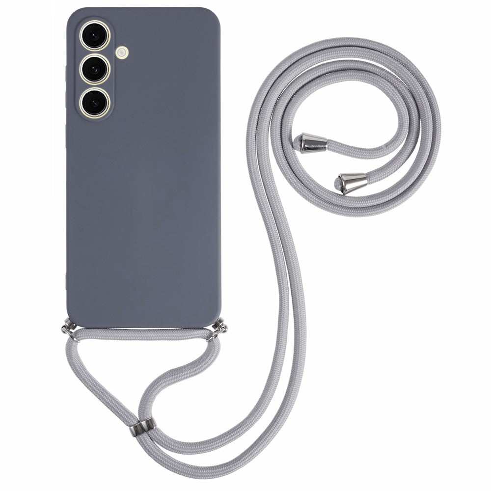 Samsung Galaxy A16 4G / 5G-cover Fleksibelt TPU-fiberfor Stødsikkert skulderrem-cover