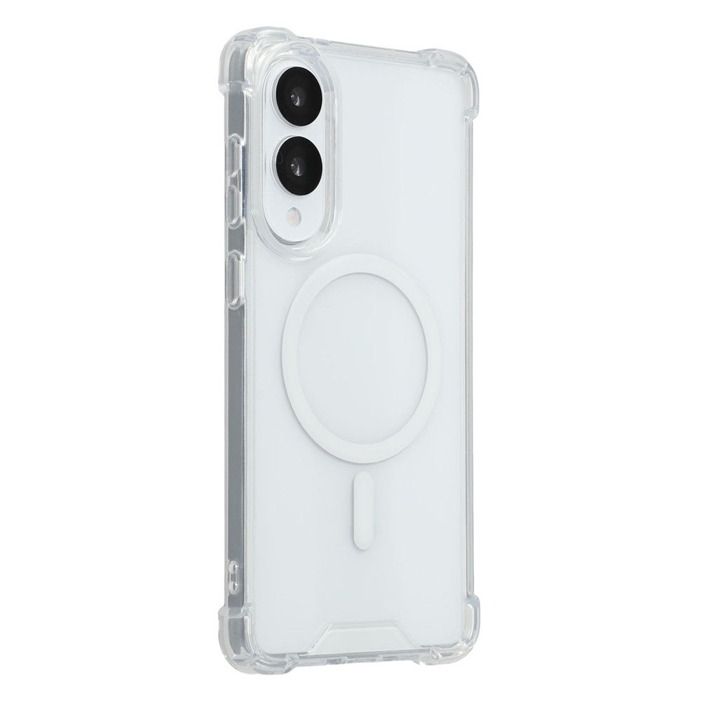 For Samsung Galaxy S26 FE / S25 Edge Magnetic Case 1.5mm Shockproof Clear Phone Back Cover