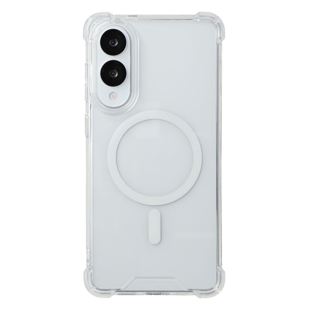For Samsung Galaxy S26 FE / S25 Edge Magnetic Case 1.5mm Shockproof Clear Phone Back Cover