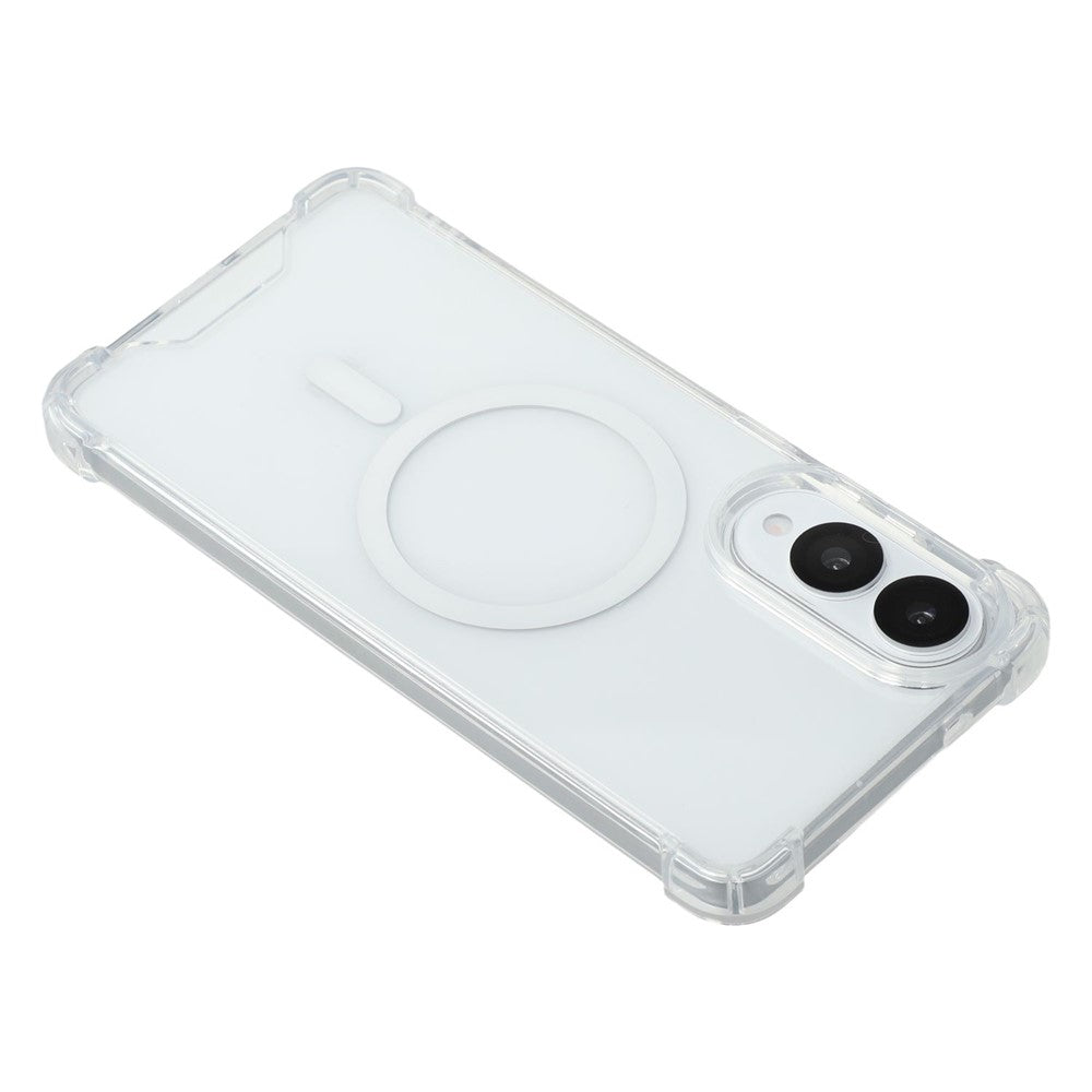 For Samsung Galaxy S26 FE / S25 Edge Magnetic Case 1.5mm Shockproof Clear Phone Back Cover