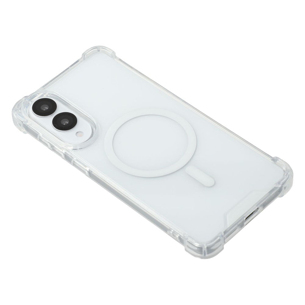 For Samsung Galaxy S26 FE / S25 Edge Magnetic Case 1.5mm Shockproof Clear Phone Back Cover