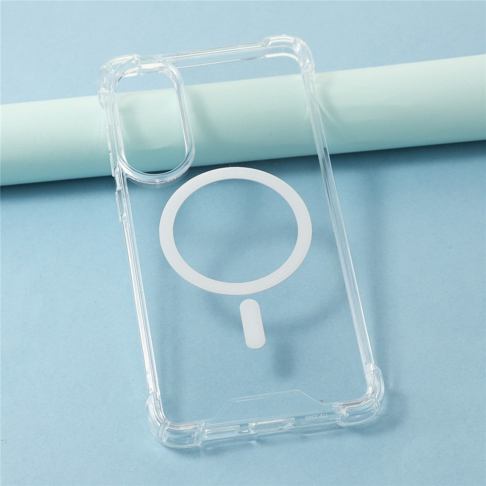 For Samsung Galaxy S26 FE / S25 Edge Magnetic Case 1.5mm Shockproof Clear Phone Back Cover