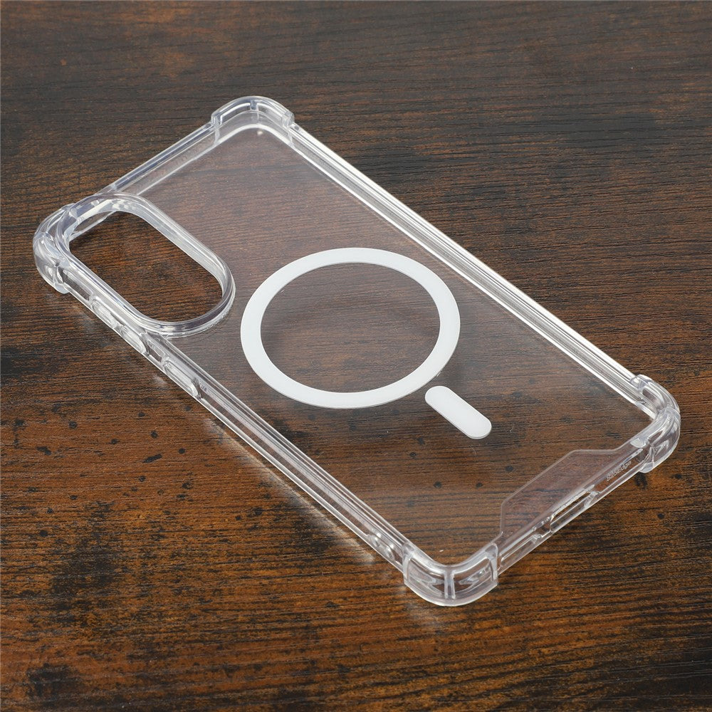 For Samsung Galaxy S26 FE / S25 Edge Magnetic Case 1.5mm Shockproof Clear Phone Back Cover