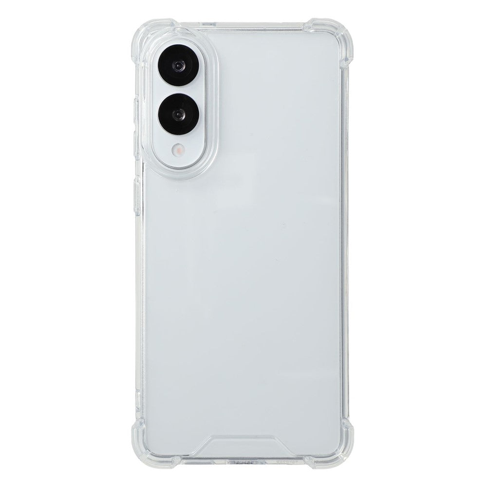 For Samsung Galaxy S25 Edge Phone Case TPU + Acrylic 1.5mm Shockproof Clear Back Cover