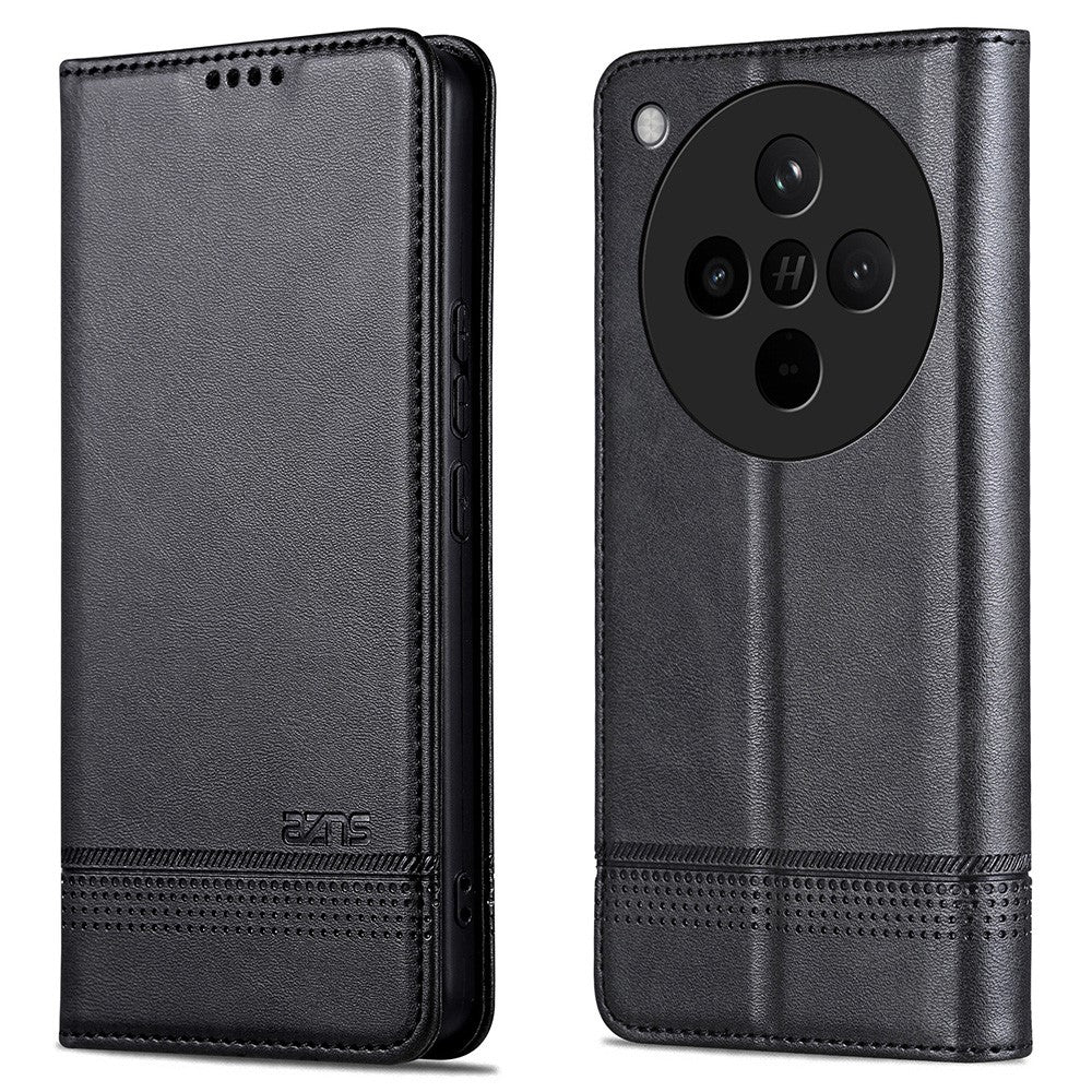 AZNS For Oppo Find X8s+ 5G Case Cowhide Texture PU Leather Wallet Phone Cover