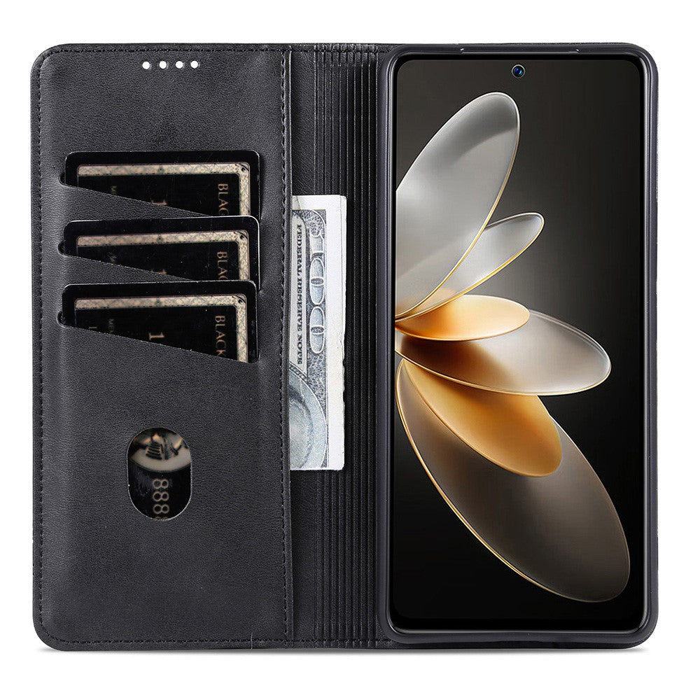 AZNS For Oppo Find X8s+ 5G Case Cowhide Texture PU Leather Wallet Phone Cover