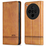 AZNS For Oppo Find X8s+ 5G Case Cowhide Texture PU Leather Wallet Phone Cover