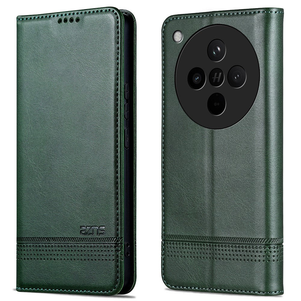 AZNS For Oppo Find X8s+ 5G Case Cowhide Texture PU Leather Wallet Phone Cover