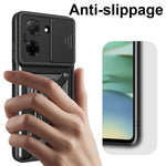 For Xiaomi Redmi A5 NFC (EU) (173.45mm) Case with Slide Camera Lid PC + TPU Kickstand Phone Cover