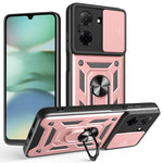 For Xiaomi Redmi A5 NFC (EU) (173.45mm) Case with Slide Camera Lid PC + TPU Kickstand Phone Cover