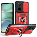 For Xiaomi Redmi A5 NFC (EU) (173.45mm) Case with Slide Camera Lid PC + TPU Kickstand Phone Cover