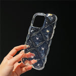 Til iPhone 15 Pro Cover Kreativ Rombus Sommerfugl Æstetisk TPU Telefoncover