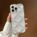 Til iPhone 15 Pro Cover Kreativ Rombus Sommerfugl Æstetisk TPU Telefoncover