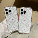 Til iPhone 15 Pro Cover Kreativ Rombus Sommerfugl Æstetisk TPU Telefoncover