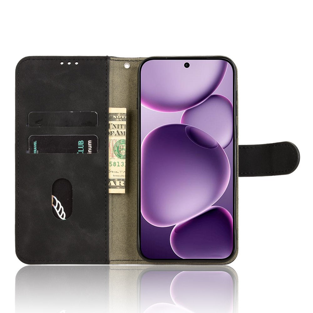 For Oppo Find X8s+ 5G Leather Case Skin Feel Anti Drop Wallet Flip Phone Cover