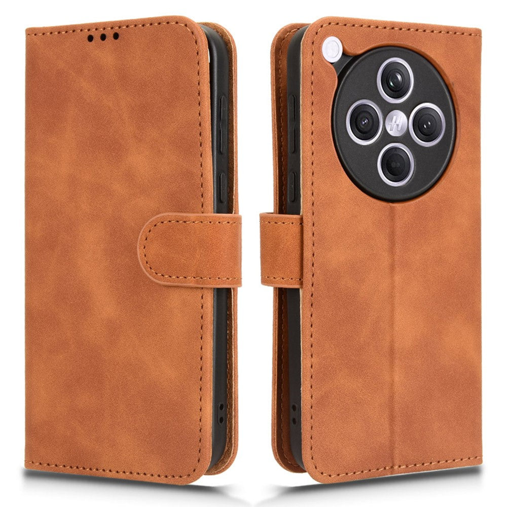 For Oppo Find X8s+ 5G Leather Case Skin Feel Anti Drop Wallet Flip Phone Cover