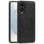 For Samsung Galaxy S25 Edge Magnetic Case Leather Back Phone Cover