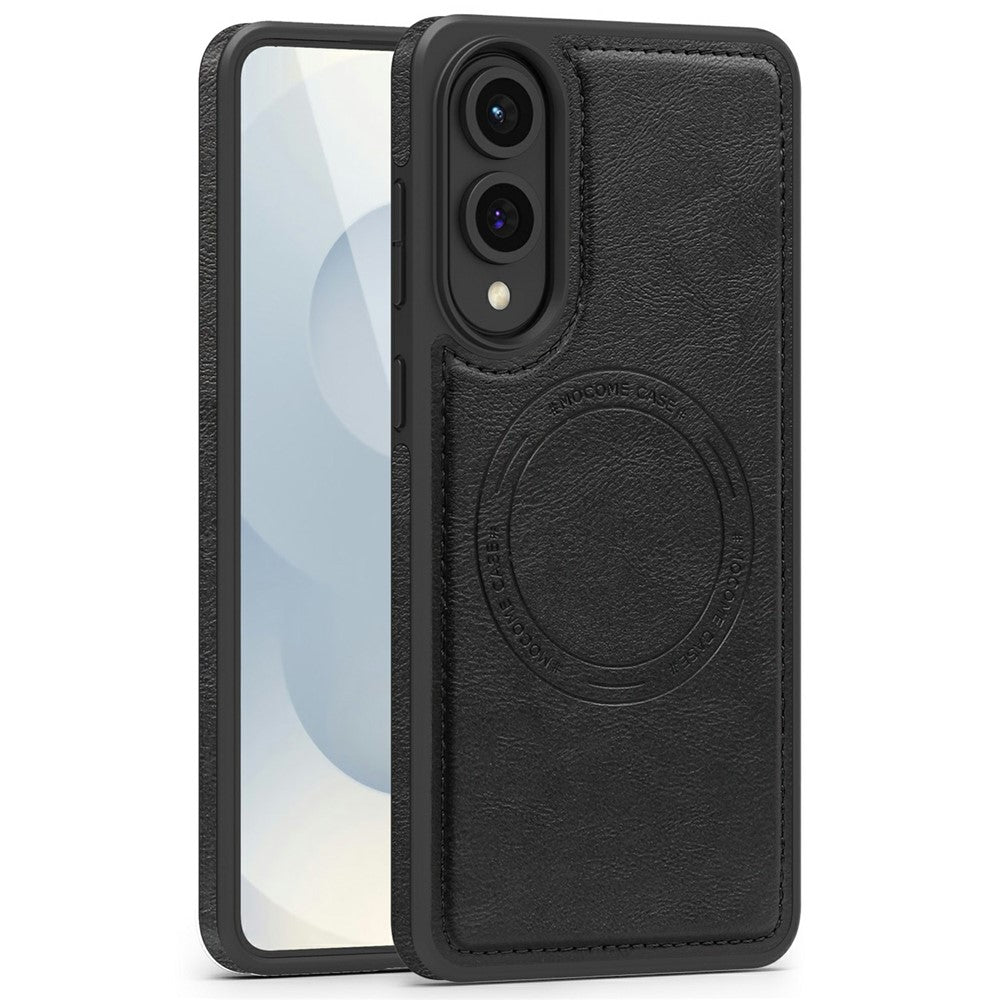 For Samsung Galaxy S25 Edge Magnetic Case Leather Back Phone Cover