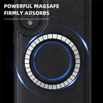 For Samsung Galaxy S25 Edge Magnetic Case Leather Back Phone Cover