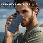 For Samsung Galaxy S25 Edge Magnetic Case Leather Back Phone Cover