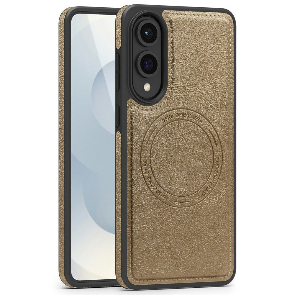 For Samsung Galaxy S25 Edge Magnetic Case Leather Back Phone Cover