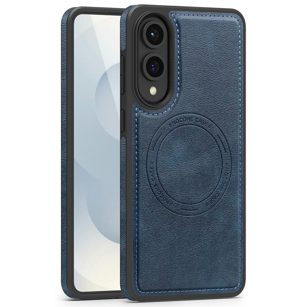 For Samsung Galaxy S25 Edge Magnetic Case Leather Back Phone Cover