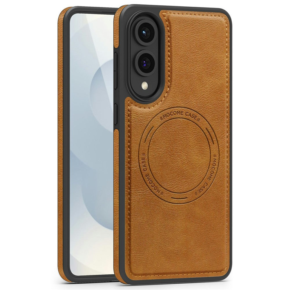 For Samsung Galaxy S25 Edge Magnetic Case Leather Back Phone Cover