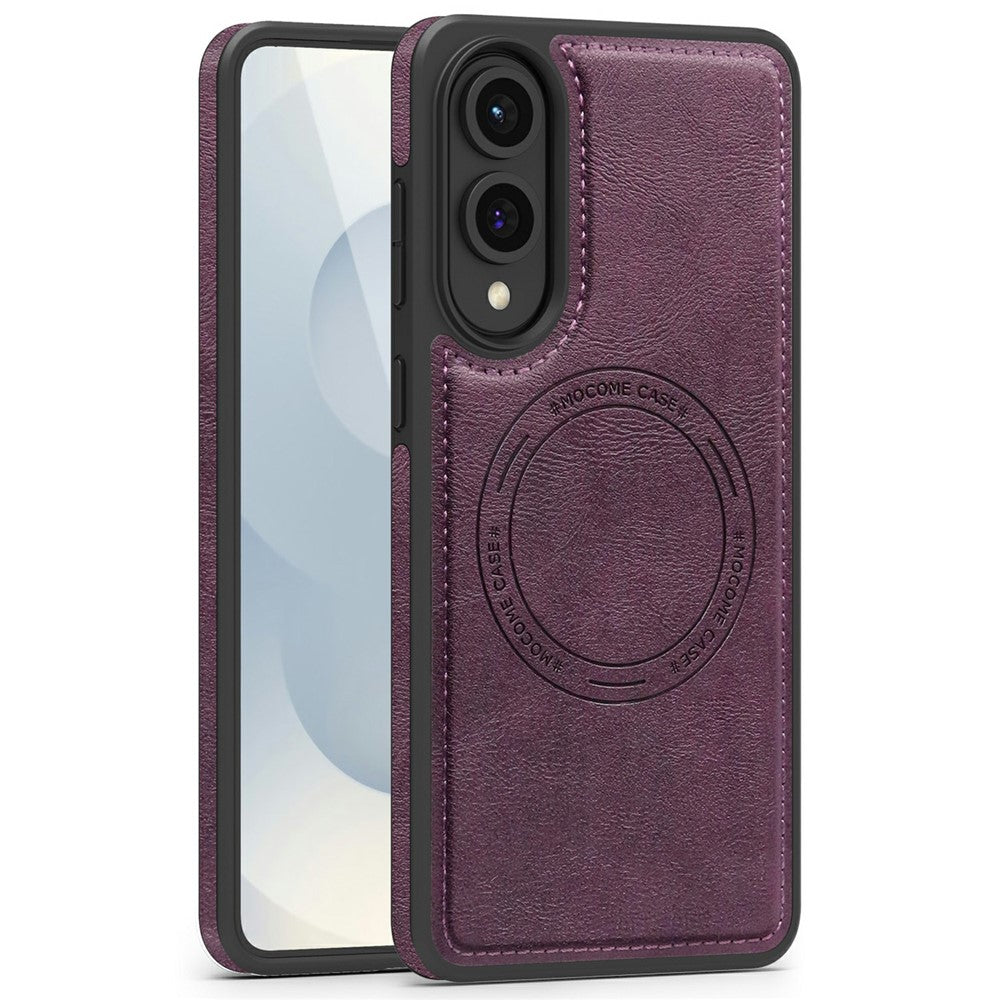 For Samsung Galaxy S25 Edge Magnetic Case Leather Back Phone Cover