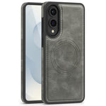 For Samsung Galaxy S25 Edge Magnetic Case Leather Back Phone Cover
