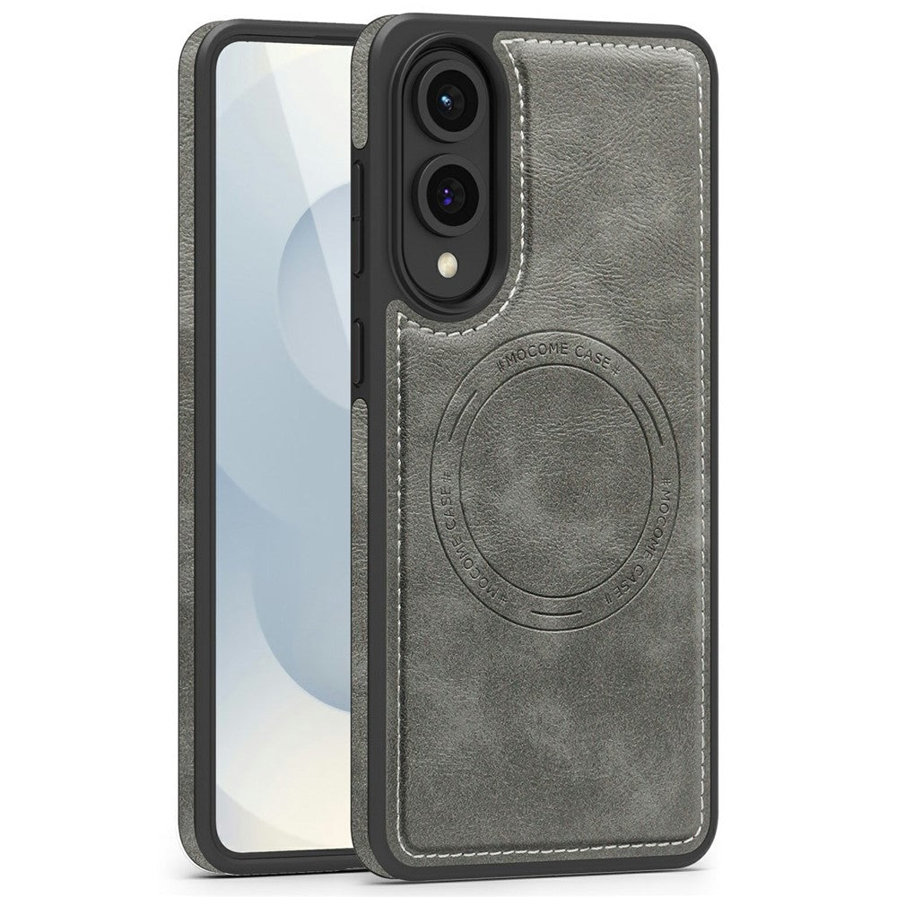For Samsung Galaxy S25 Edge Magnetic Case Leather Back Phone Cover