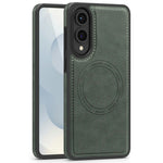 For Samsung Galaxy S25 Edge Magnetic Case Leather Back Phone Cover