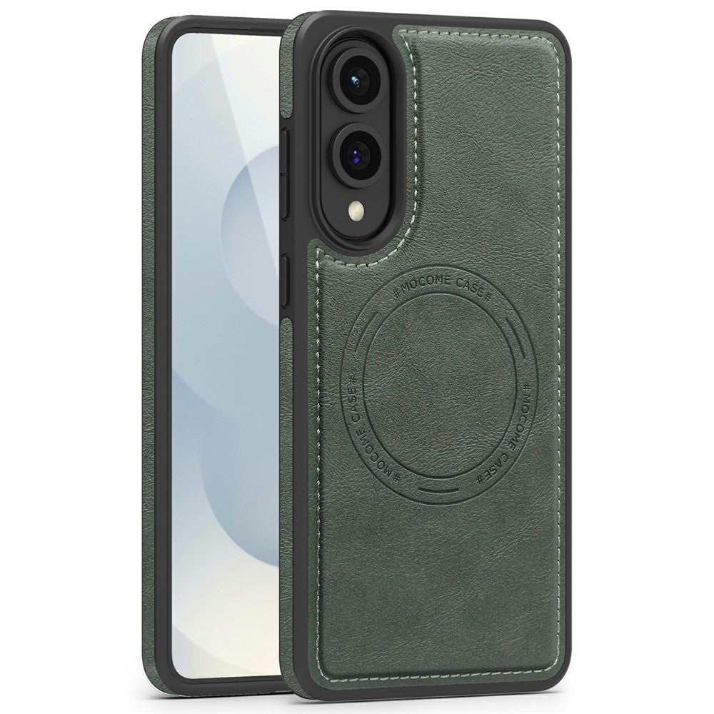 For Samsung Galaxy S25 Edge Magnetic Case Leather Back Phone Cover
