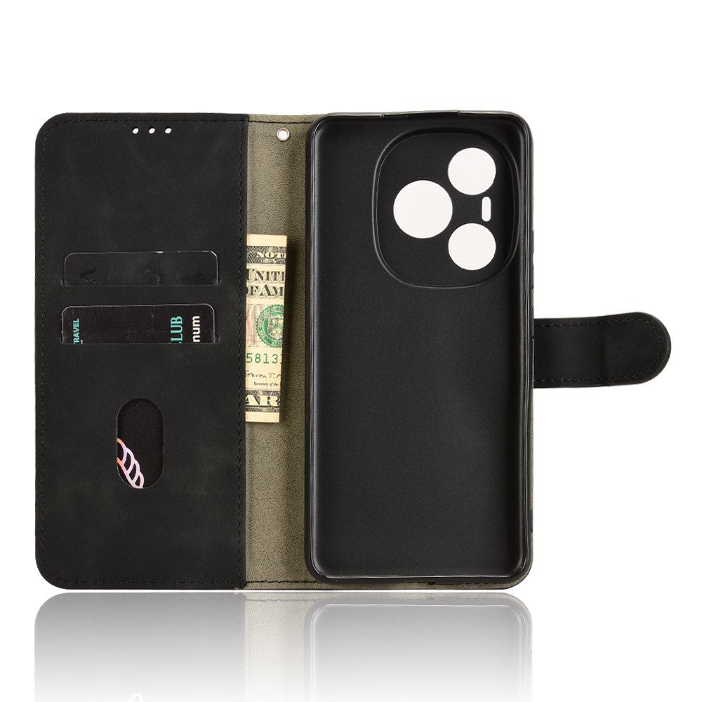 For Honor Power 5G lædercover Skin Feel Anti-drop pung flip telefoncover