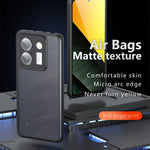 For Xiaomi Poco M7 Pro 5G Case Skin-Touch TPU + PC Matte Phone Back Cover, Transparent Black