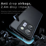 For Xiaomi Poco M7 Pro 5G Case Skin-Touch TPU + PC Matte Phone Back Cover, Transparent Black
