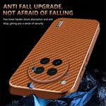 AZNS For Oppo Find X8s 5G Case Electroplating Carbon Fiber Texture PU + TPU Phone Cover