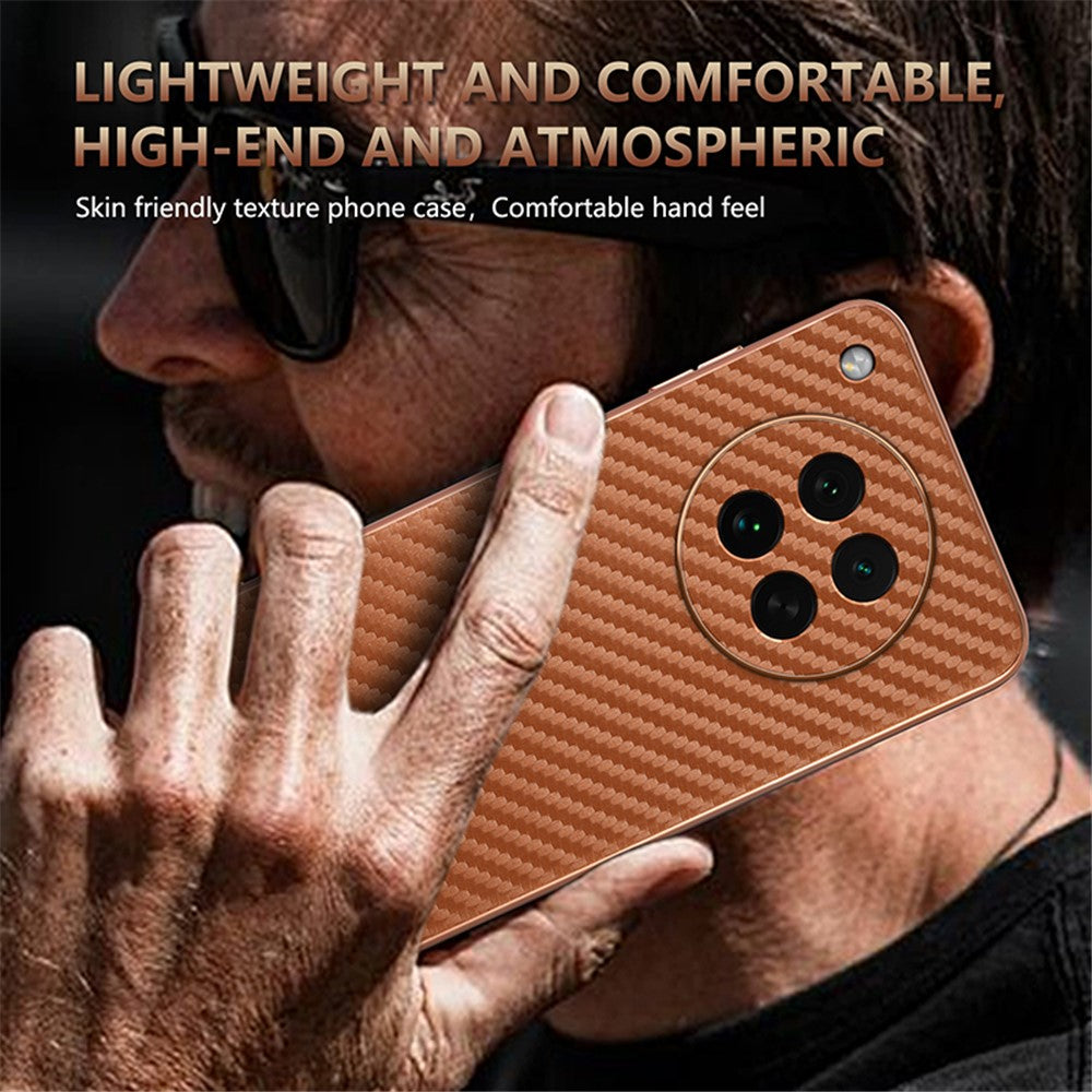 AZNS For Oppo Find X8s 5G Case Electroplating Carbon Fiber Texture PU + TPU Phone Cover