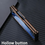For Samsung Galaxy Z Fold5 5G Magnetic Case Electroplated Matte PC Phone Cover with HD Screen Film