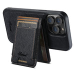 SUTENI H17 For iPhone 12  /  12 Pro Magnetic Case Cross Texture Leather Phone Back Cover with Detachable Card Bag
