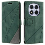 For Xiaomi Redmi Note 14 Pro 4G Case Imprinted Lines PU Leather Splicing Wallet Phone Cover
