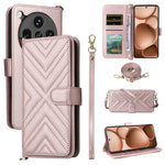 For Oppo Find X8 Ultra 5G Case with Shoulder / Wrist Strap Leather Phone Cover Stand Wallet