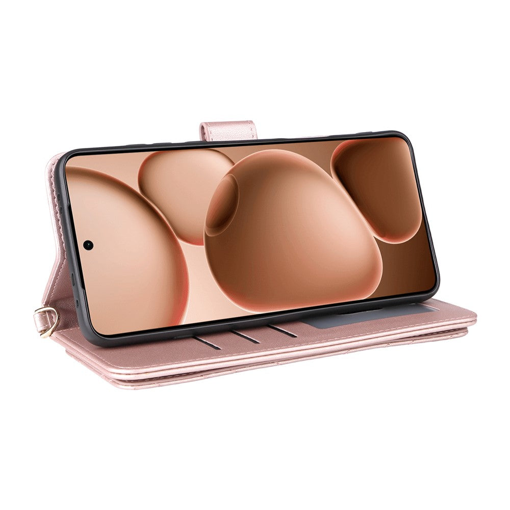 For Oppo Find X8 Ultra 5G Case with Shoulder / Wrist Strap Leather Phone Cover Stand Wallet